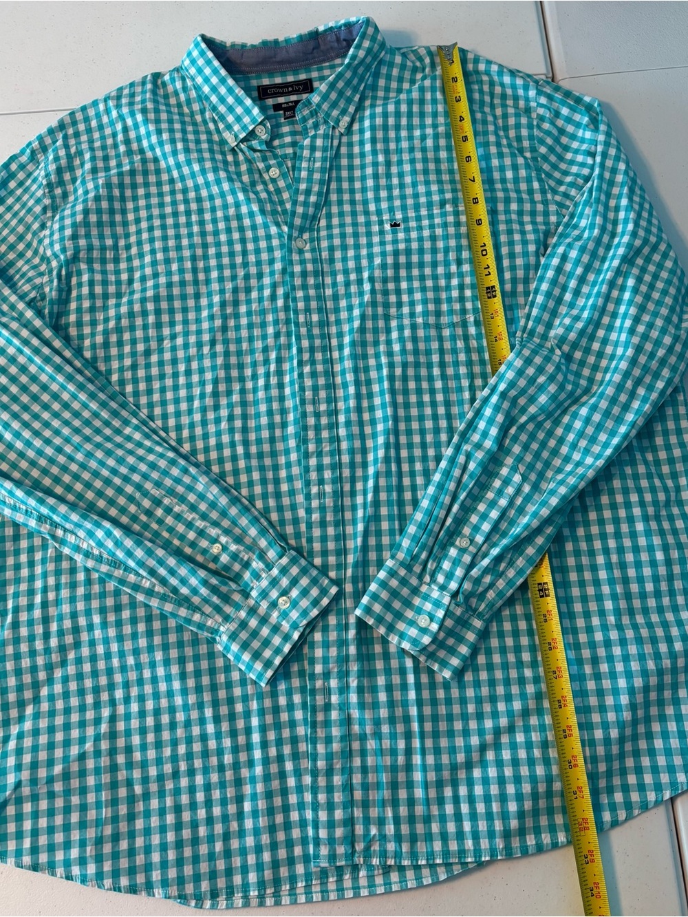 Crown & Ivy 3XLT Button-Down Shirt - Men long sleeve